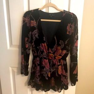 PERFECT Holiday Black Velvet Romper